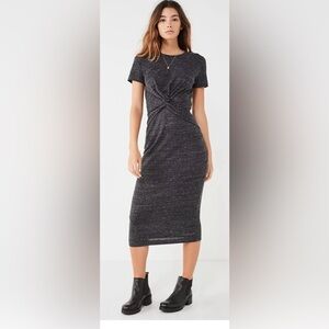 Urban Outfitters Black Midi Dress